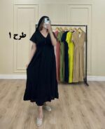 پیراهن وارداتی سلن آستین کوتاه سیتا طرح 1