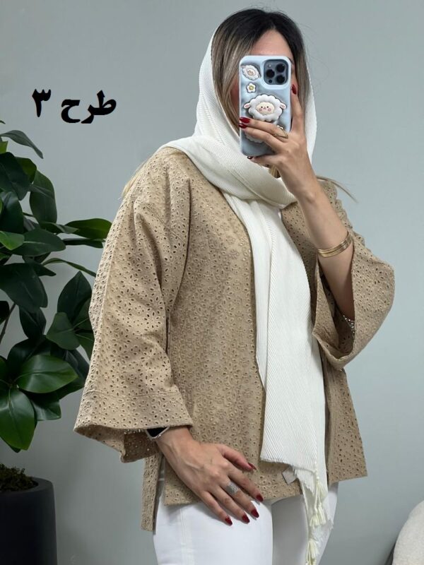 مانتو کتی خامه دوزی سونا طرح 3