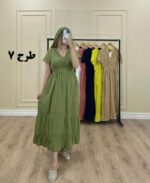 پیراهن وارداتی سلن آستین کوتاه سیتا طرح 7